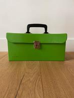 Vintage groen koffertje, Moins de 50 cm, Plastique souple, Utilisé, Enlèvement ou Envoi