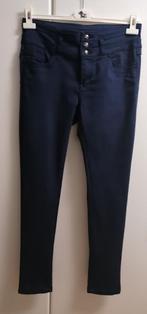 Blauw broek slim fit Fenna regular front, high back, 40-32, Ophalen of Verzenden, Zo goed als nieuw, Blauw