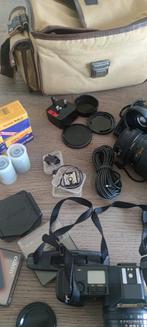 Canon AE-1 Program + lenzen + accessoires (complete set), Ophalen, Gebruikt, Canon