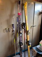 2x ski latten en 2x stokken, Sport en Fitness, Skiën en Langlaufen, Ophalen, Zo goed als nieuw, Ski, Stokken