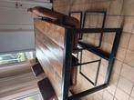Tafel met 4 stoelen, Ophalen, Gebruikt, 50 tot 100 cm, 150 tot 200 cm