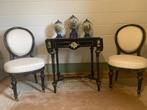 Napoleon III Tafel met 2 stoelen, perfeckt., Antiek en Kunst, Ophalen