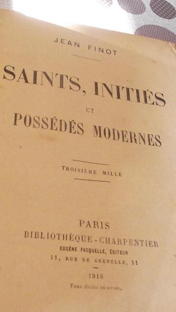 Livre Saints, inités et possédés modernes de Jean Finot 19