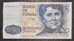 Biljet 500 pesetas Spanje 1979, Ophalen of Verzenden, Overige landen, Los biljet