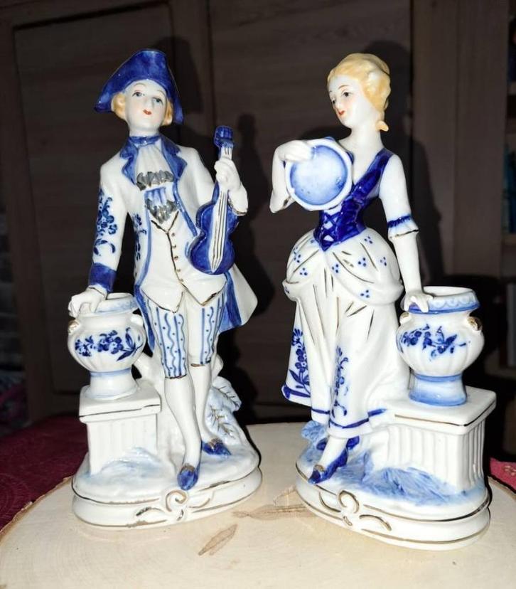 Vintage porselein koppeltje, Antiek en Kunst, Antiek | Porselein, Ophalen of Verzenden