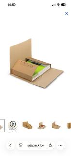 "EcoBook Kruiswikkelverpakkingen" 83x62x5, Bruin, RAJA, Doe-het-zelf en Bouw, Kratten en Dozen, Ophalen, Doos, Opvouwbaar, 60 cm of meer