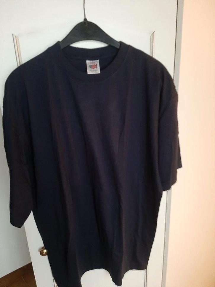 T-shirt américain bleu foncé - XL - qualité douce, Vêtements | Hommes, T-shirts, Comme neuf, Taille 56/58 (XL), Bleu, Enlèvement ou Envoi