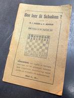 Vintage schaakgids 'Hoe leer ik schaken' (A'pen, 1944), Een of twee spelers, Ophalen, Gebruikt