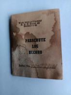 Us ww2 PARACHUTE LOG RECORD, Ophalen of Verzenden