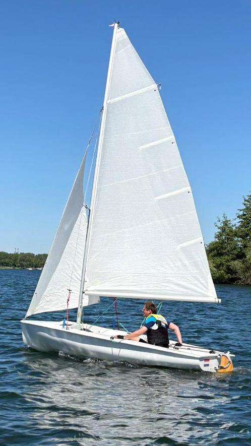 420 Zeilboot / Jol / Merk: Boatique Incl. Weg Trailer, Watersport en Boten, Open zeilboten, Gebruikt, Overige typen, 3 tot 6 meter