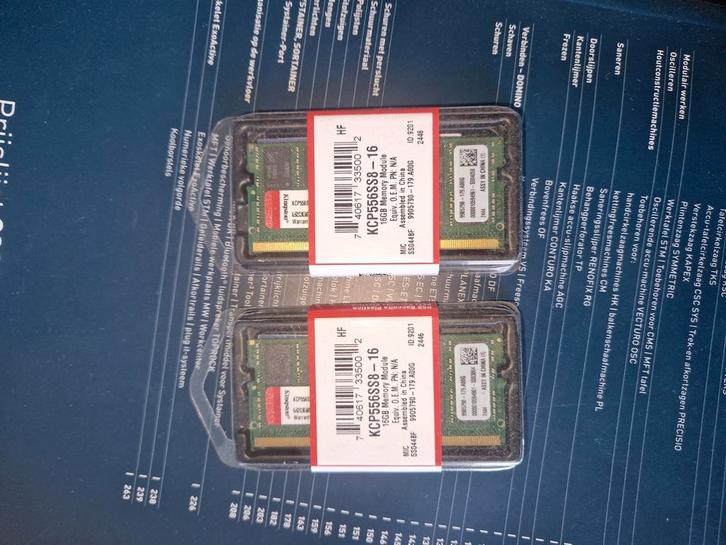 DDR5 5600Mhz 16GB Kingston KCP556SS8-16 NIEUW! ongeopend!, Computers en Software, RAM geheugen, Laptop, 16 GB, DDR5, Ophalen of Verzenden