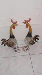 Paar leuke decoratieve kunsthars kippen groot, Enlèvement ou Envoi, Comme neuf, Synthétique, Animal