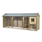 Houten Kippenhok Jumper | Nachthok + Overdekte Ren Glorenza, Dieren en Toebehoren, Pluimvee | Toebehoren, Ophalen of Verzenden