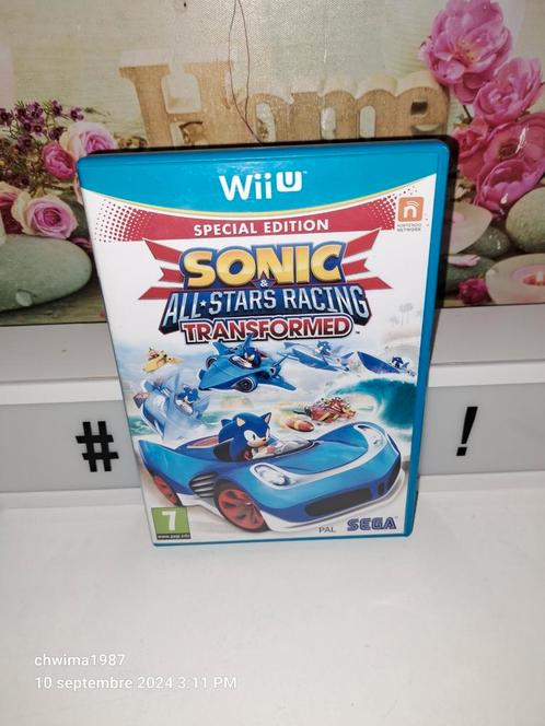 Sonic all stars racing transformed wii U, Consoles de jeu & Jeux vidéo, Jeux | Nintendo Wii U, Utilisé, Enlèvement ou Envoi