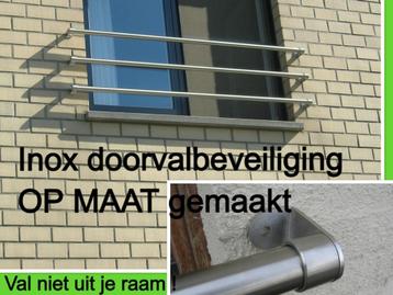 doorvalbeveiliging voor ramen - inox valbeveiliging OP MAAT  beschikbaar voor biedingen