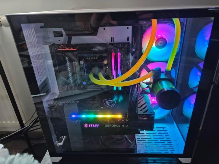 Gaming pc-desktop, Computers en Software, Desktop Pc's, Zo goed als nieuw, HDD, 16 GB, Gaming, Ophalen