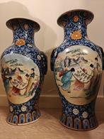 Set van 4 handbeschilderde oosterse vazen – uitstekende staa, Antiek en Kunst, Ophalen
