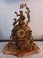 Pendule de cheminée en laiton, Antiquités & Art, Antiquités | Horloges, Enlèvement ou Envoi