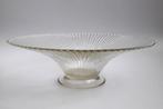 Glazen schaal - 26cm diameter, 8cm hoog, voet 9cm, Rond, Verre, Enlèvement, Utilisé