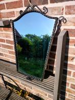 🪞Gietijzeren Spiegel Vintageh brutalistisch rudimentair 🪞, Ophalen, Minder dan 50 cm, Gebruikt, Minder dan 100 cm