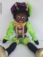 Authentieke etalage zwarte Piet pop - 45cm, groen/paars, Envoi, Comme neuf