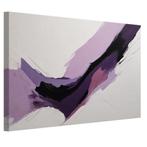 Paarse en roze minimalisme canvas 60x40cm - 18mm., Huis en Inrichting, Woonaccessoires | Wanddecoraties, Nieuw, Verzenden