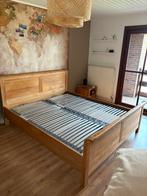 Teak bedframe incl lattenbodems 180x210, Ophalen of Verzenden
