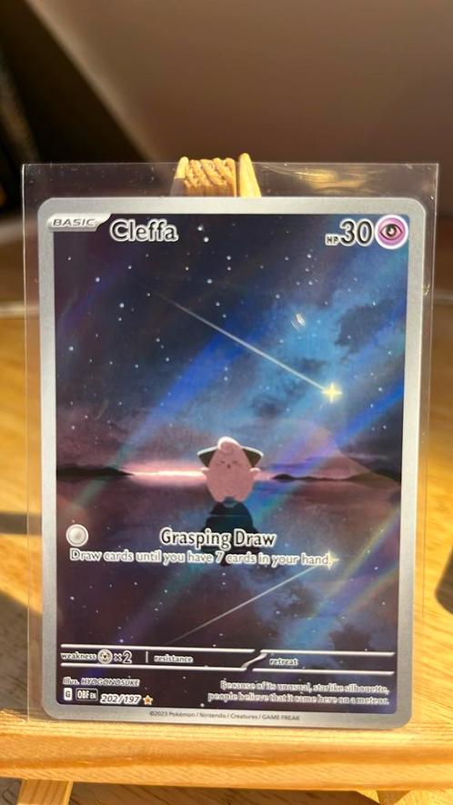 Cleffa #202, Hobby en Vrije tijd, Verzamelkaartspellen | Pokémon, Zo goed als nieuw, Ophalen of Verzenden