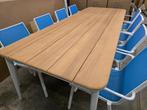 (NIEUW) Tuintafel Timo 270cm in teak + 8 MANUTTI stoelen, Tuin en Terras, Ophalen, Aluminium, Tuinset, Eettafel