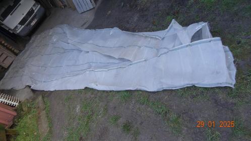 GEVEL DOEK zandstraal, regendoek, wind. 3x9 meter. met ogen, Doe-het-zelf en Bouw, Steigers, Gebruikt, Ophalen