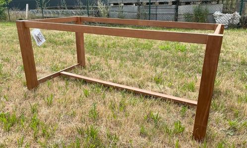 Tafelonderstellen in hardhout, Tuin en Terras, Tuintafels, Nieuw, Rechthoekig, Hout, Ophalen