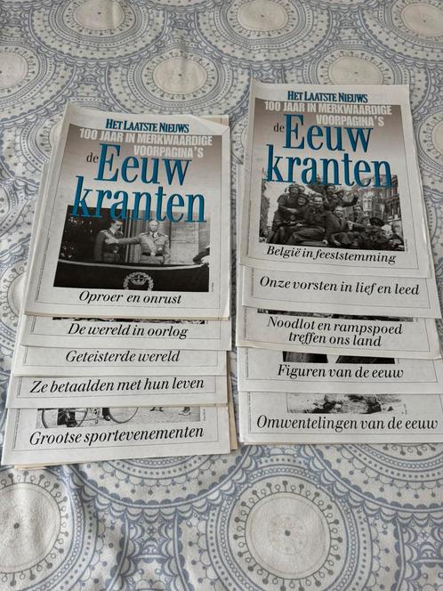 Eeuwkranten - voorpagina’s 1900-2000 in belangrijke thema’s, Postzegels en Munten, Aandelen en Waardepapieren, Ophalen