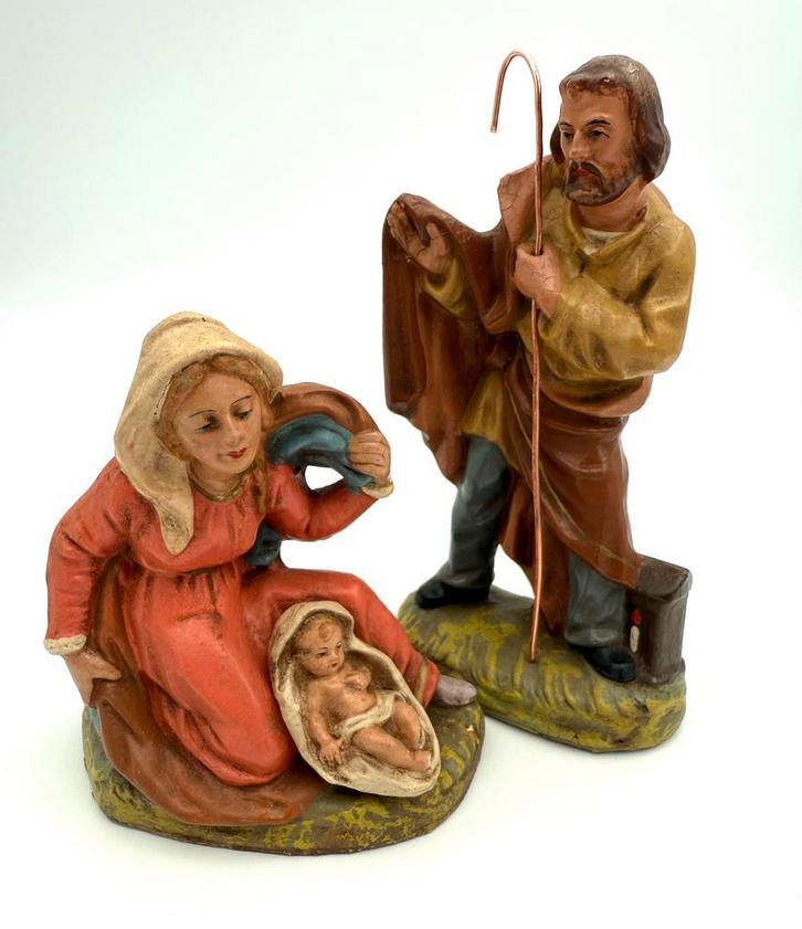 Kerstbeeldjes, Antiek en Kunst, Antiek | Religieuze voorwerpen, Ophalen of Verzenden