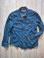 Chemise en jean Superdry XL, Blauw, Ophalen of Verzenden, Zo goed als nieuw, Halswijdte 43/44 (XL)