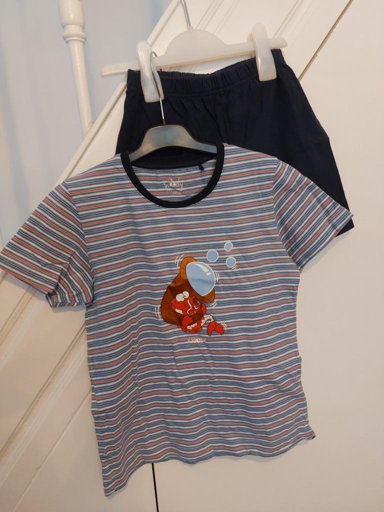 WOODY zomer pyjama korte broek - maat:8j - slechts 8 euro, Kinderen en Baby's, Kinderkleding | Maat 128, Gebruikt, Jongen of Meisje