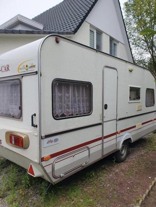 Caravan voor 4 personen te koop, Caravans en Kamperen, Caravans, Particulier, Koelkast, Ophalen