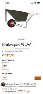 Degelijke kruiwagen 1 wiel, beste kwaliteit 170 L, Tuin en Terras, Ophalen, Gebruikt