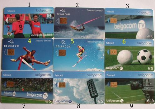 Telefoonkaarten Belgacom Kp 9 (9 stuks), Verzamelen, Telefoonkaarten, Ophalen of Verzenden