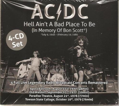 Box 4 CD's - AC/DC - Hell Ain't A Bad Place To Be, Cd's en Dvd's, Cd's | Hardrock en Metal, Nieuw in verpakking, Verzenden