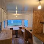 Caravan werfkeet tiny house pipowagen tuinhuis bouw paarden, Caravans en Kamperen, Caravans, Rondzit, 2 aparte bedden, Bedrijf