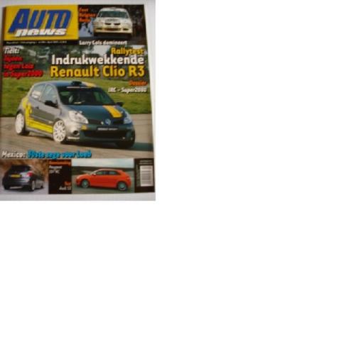 AUTOnews 184 Larry Cols/Renault Clio R3/Peugeot 207 RC/Audi, Livres, Autos | Brochures & Magazines, Comme neuf, Général, Envoi