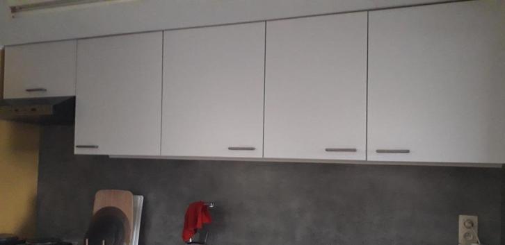 Gratis keuken, Huis en Inrichting, Keuken | Complete keukens, Gebruikt, Enkelwandige keuken, Wit, Kunststof, Ophalen