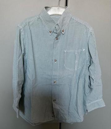 Chemise verte vichy, 8 ans