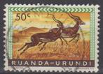 RUANDA-URUNDI Gazellen - 0,03 €, Postzegels en Munten, Ophalen of Verzenden, Gestempeld