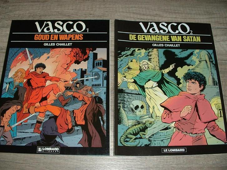 lot strips vasco nrs 1-7, Boeken, Stripverhalen, Zo goed als nieuw, Meerdere stripboeken, Ophalen of Verzenden