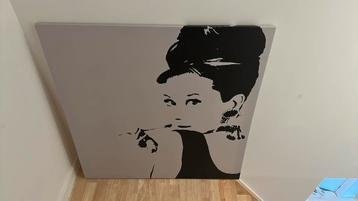 Canvas Audrey Hepburn beschikbaar voor biedingen