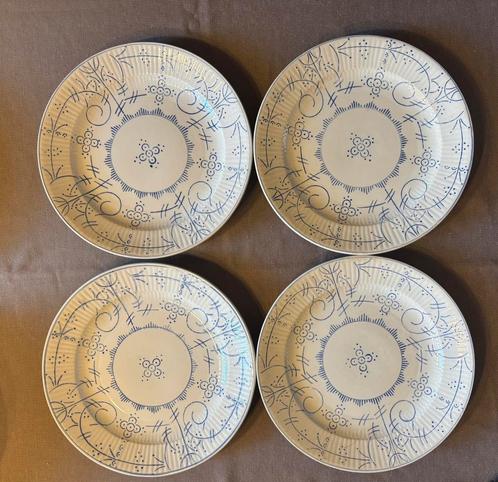 Keizerlijke en koninklijke productie van Nimy - 4 borden, Antiek en Kunst, Antiek | Servies los, Ophalen of Verzenden