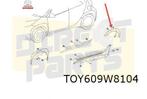 Toyota Aygo X (3/22-2/26) (B70) wielkuiplijst achterscherm R, Neuf, -, Toyota, -