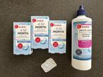 Maandlenzen zacht, -4.50 incl. vloeistof voor gevoelige ogen, Ophalen of Verzenden, Nieuw, Ogen