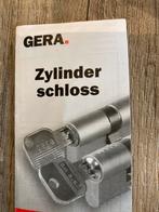 Gera cilinderslot met 3 reservesleutels, Doe-het-zelf en Bouw, Ophalen of Verzenden, Zo goed als nieuw, Metaal, Binnendeur